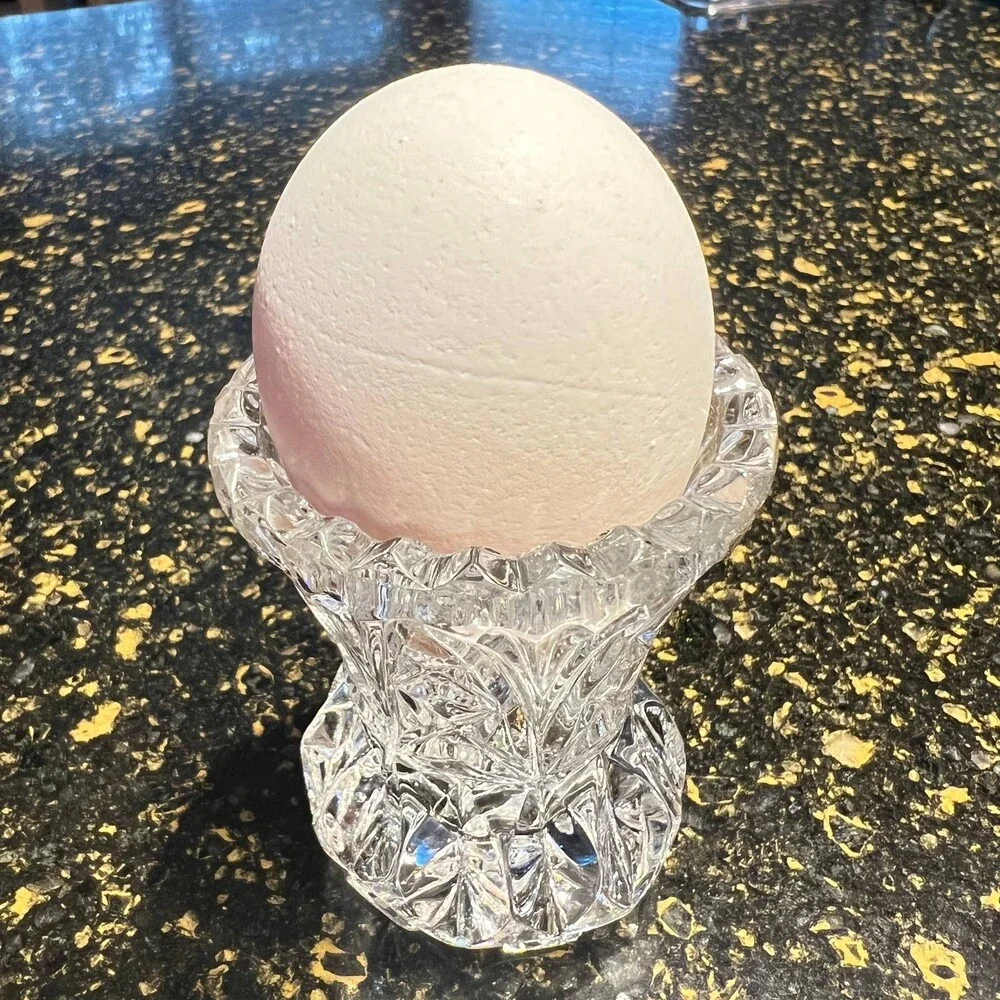 ❤️  Two (2) Crystal Egg Cups/Toothpick holders ❤️